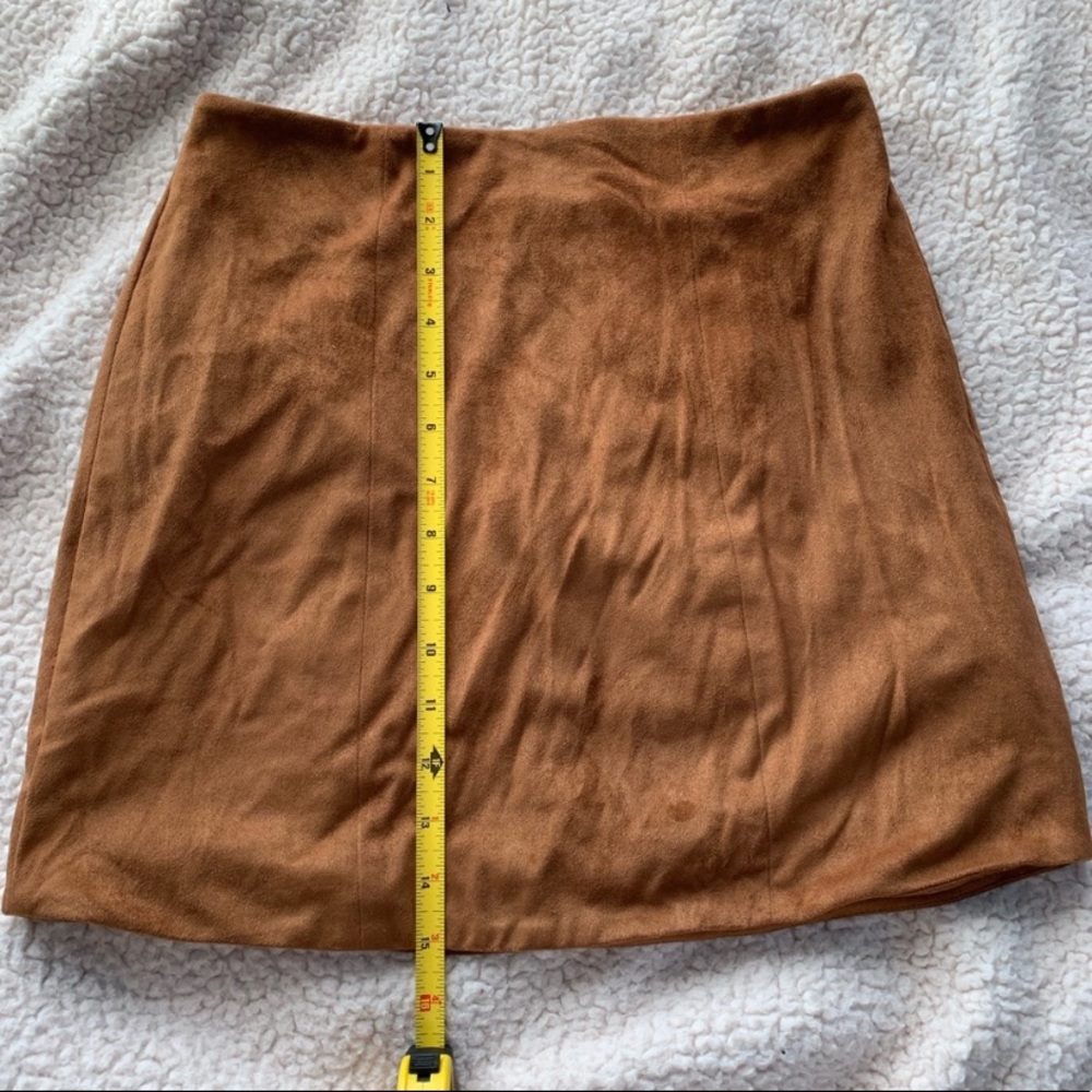 Suede skirt
